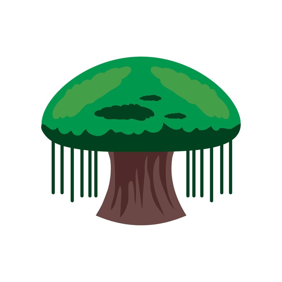 icono de la naturaleza del árbol vector