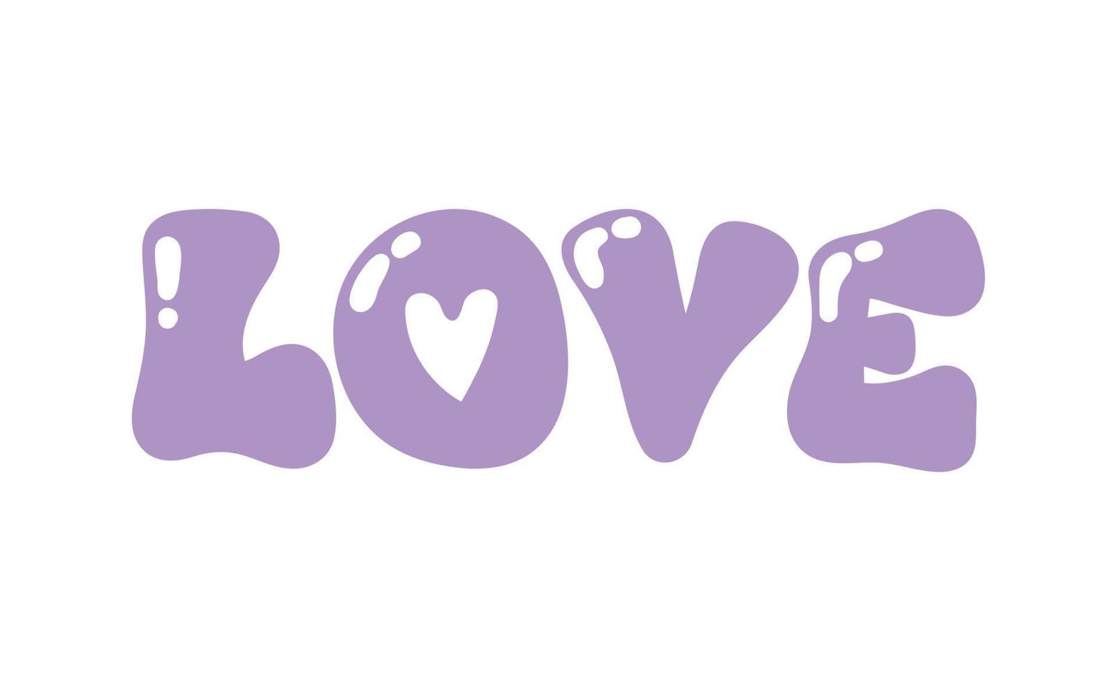 love bubble letters 10420588 Vector Art at Vecteezy