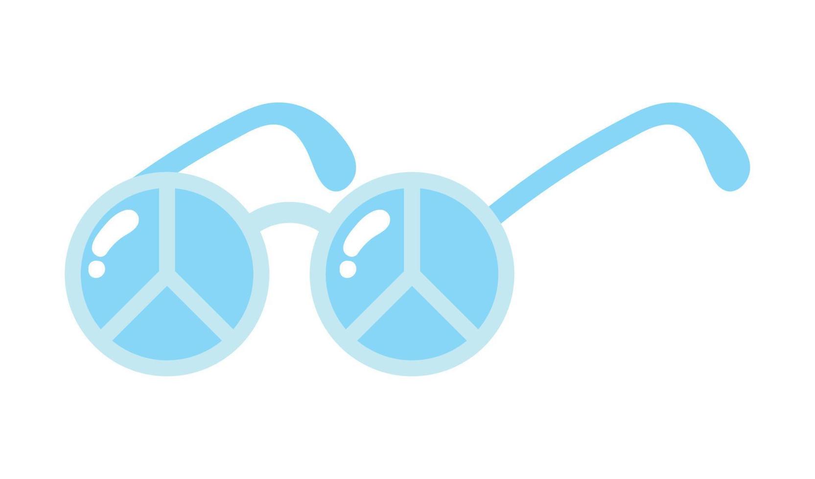 hippie sunglasses peace vector