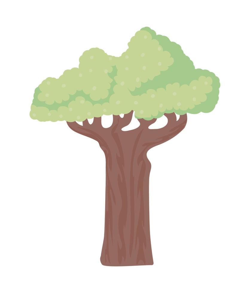 icono de árbol baobab vector