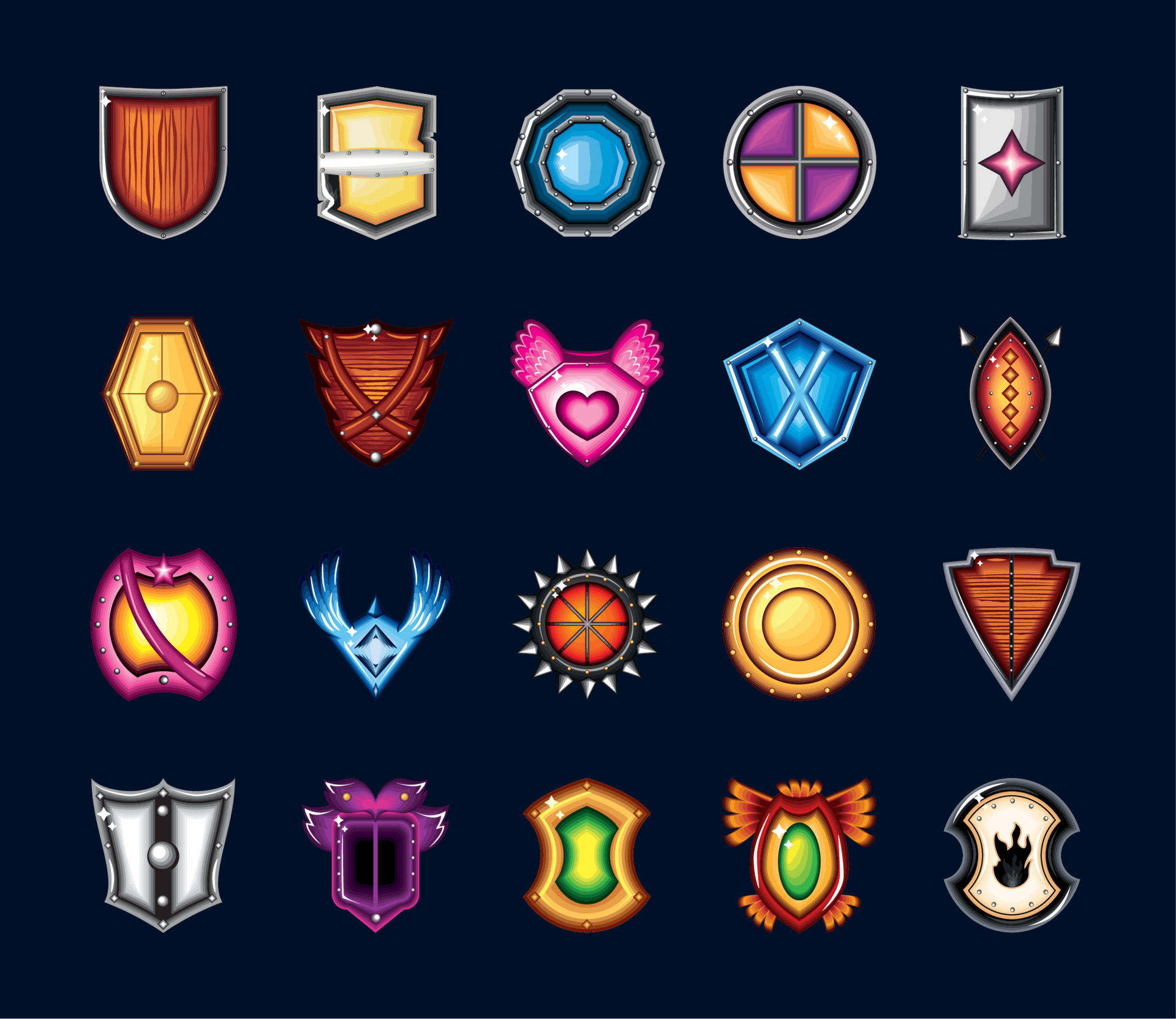 icons shield fantasy 10420733 Vector Art at Vecteezy