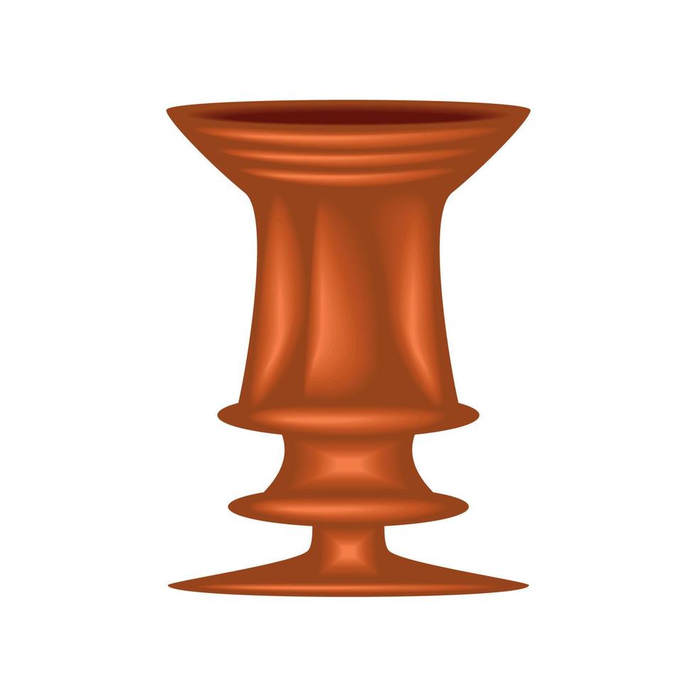 antique cup icon vector