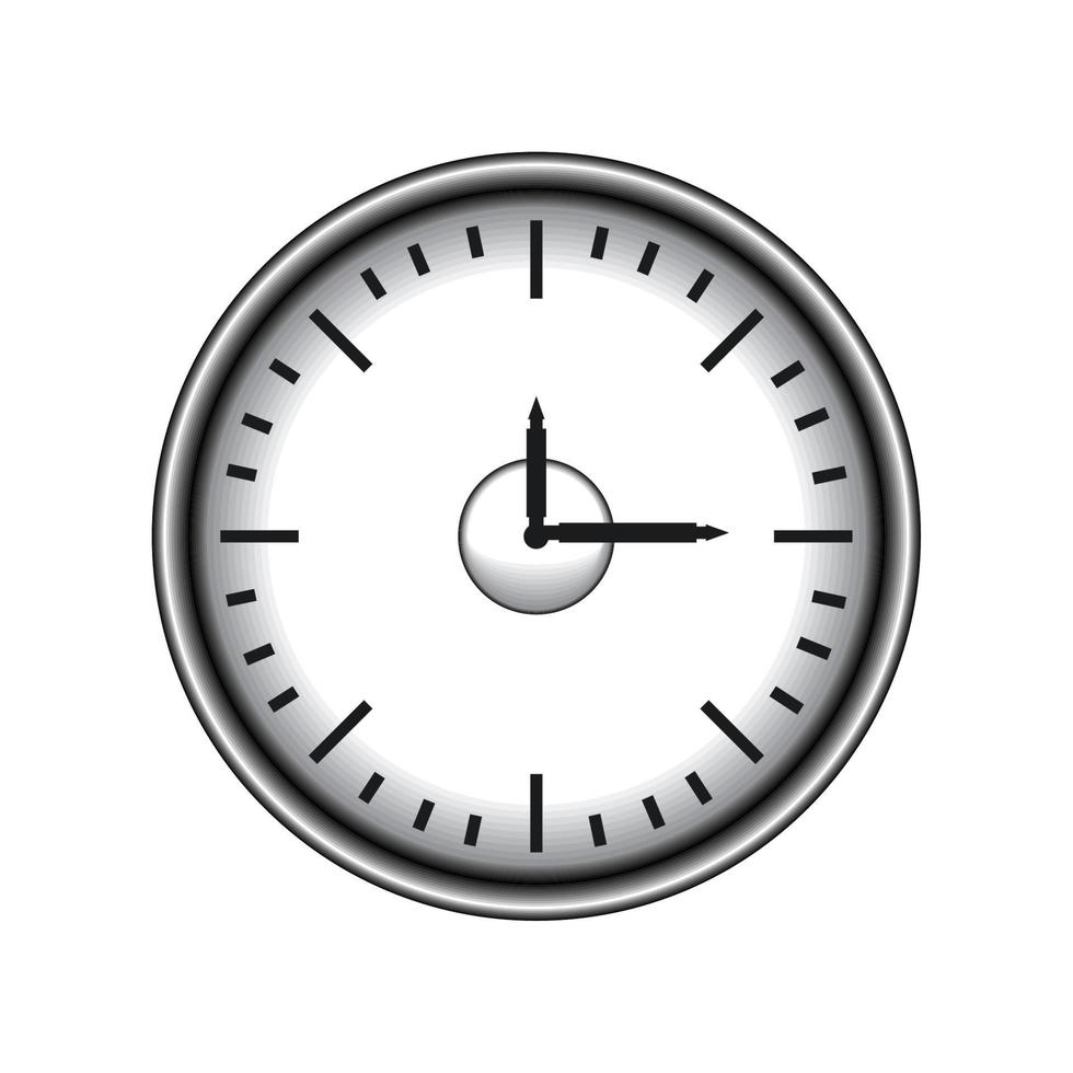round clock time vector