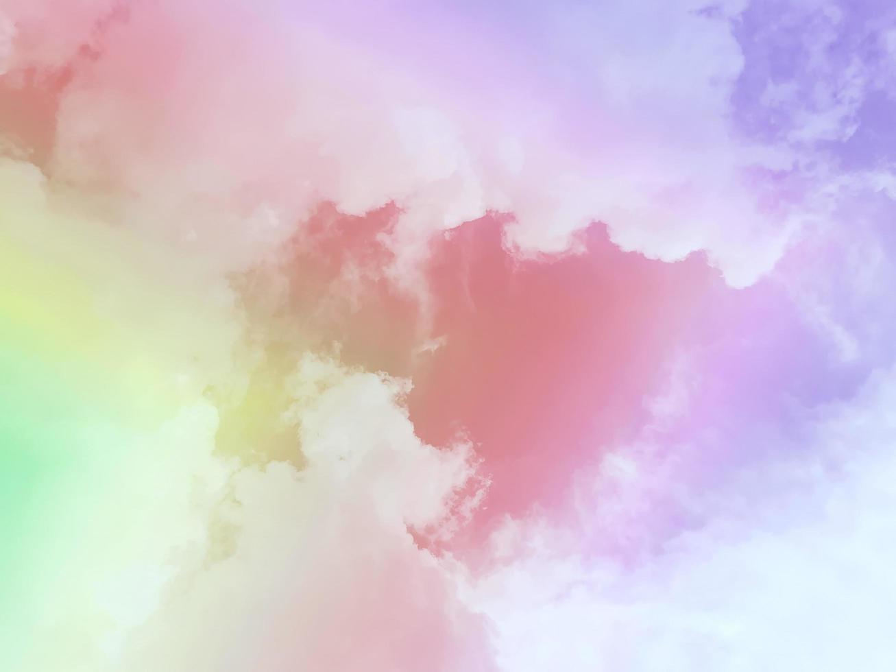 cielo y nubes. fondo de textura de patrón pastel. imagen artificial para el trabajo de fondo. foto