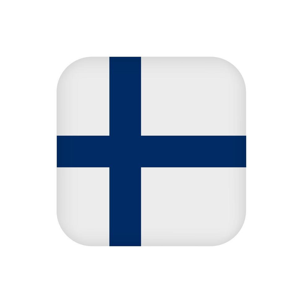 Finland flag, official colors. Vector illustration.