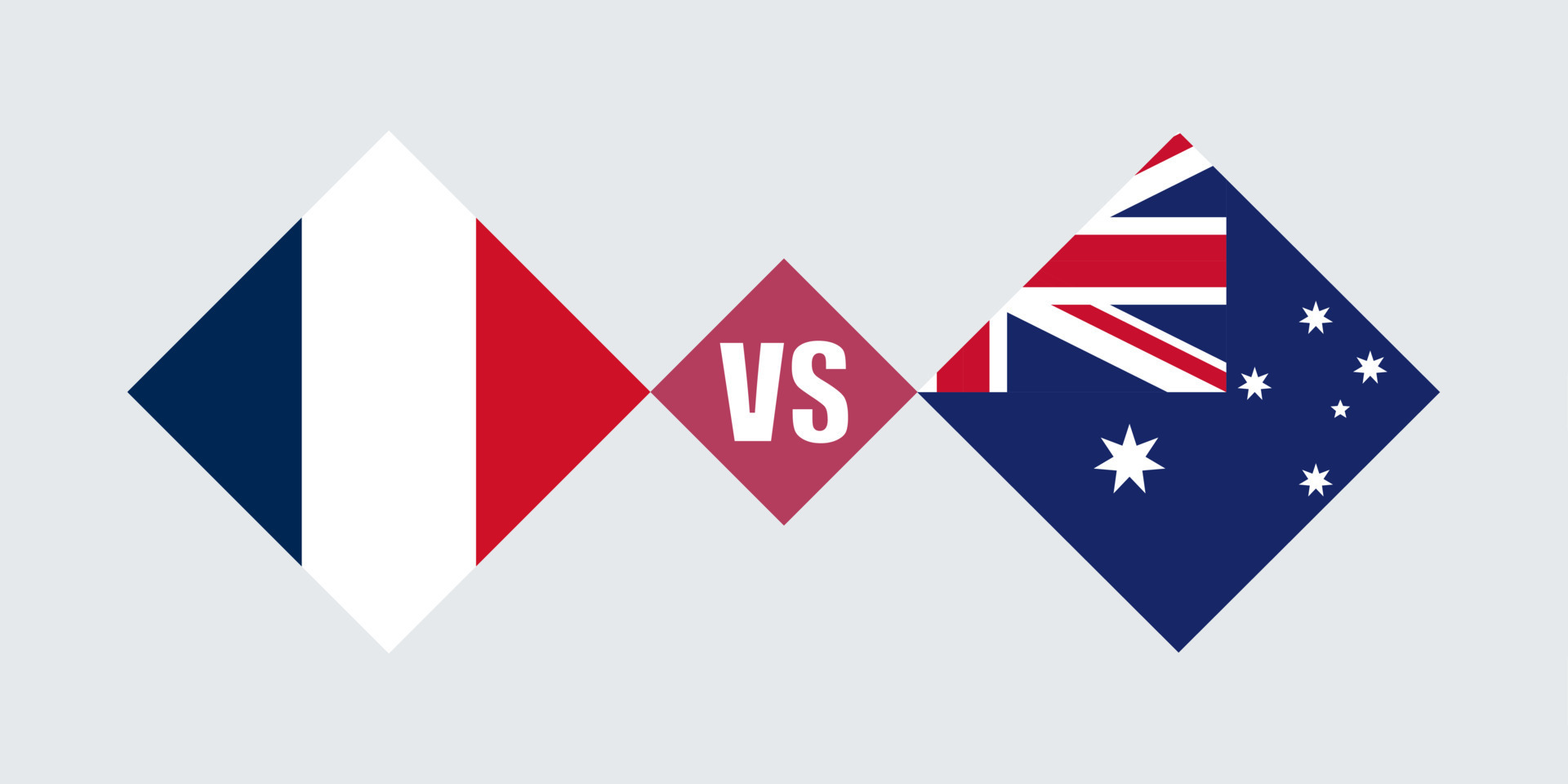 France vs Australia flag concept. Vector illustration. 10420831 Vector Art at Vecteezy