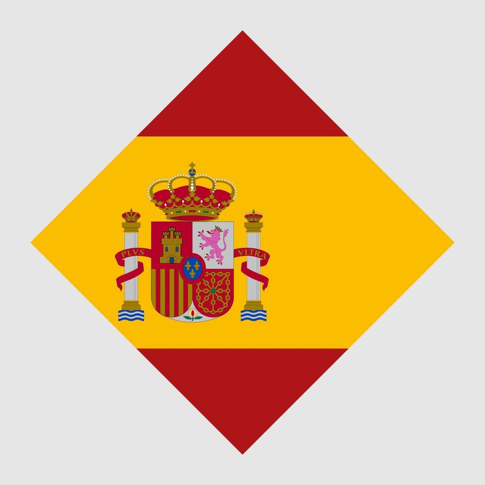 bandera de españa, colores oficiales. ilustración vectorial vector