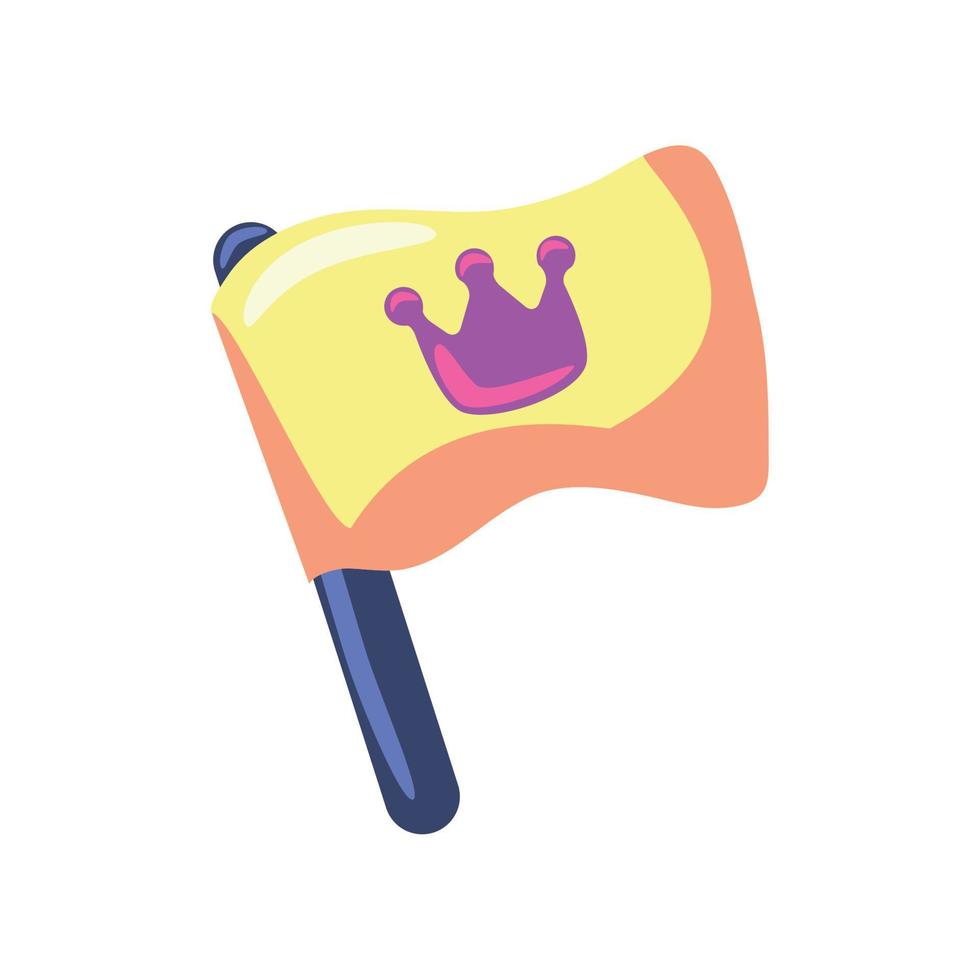 flag with crown vector