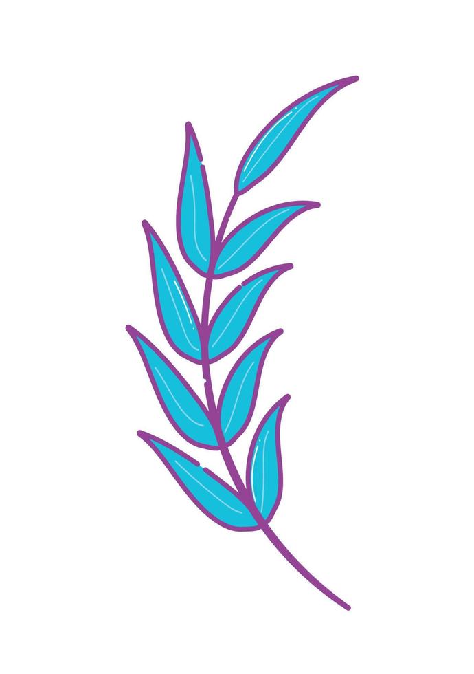 branch leaves icon vector