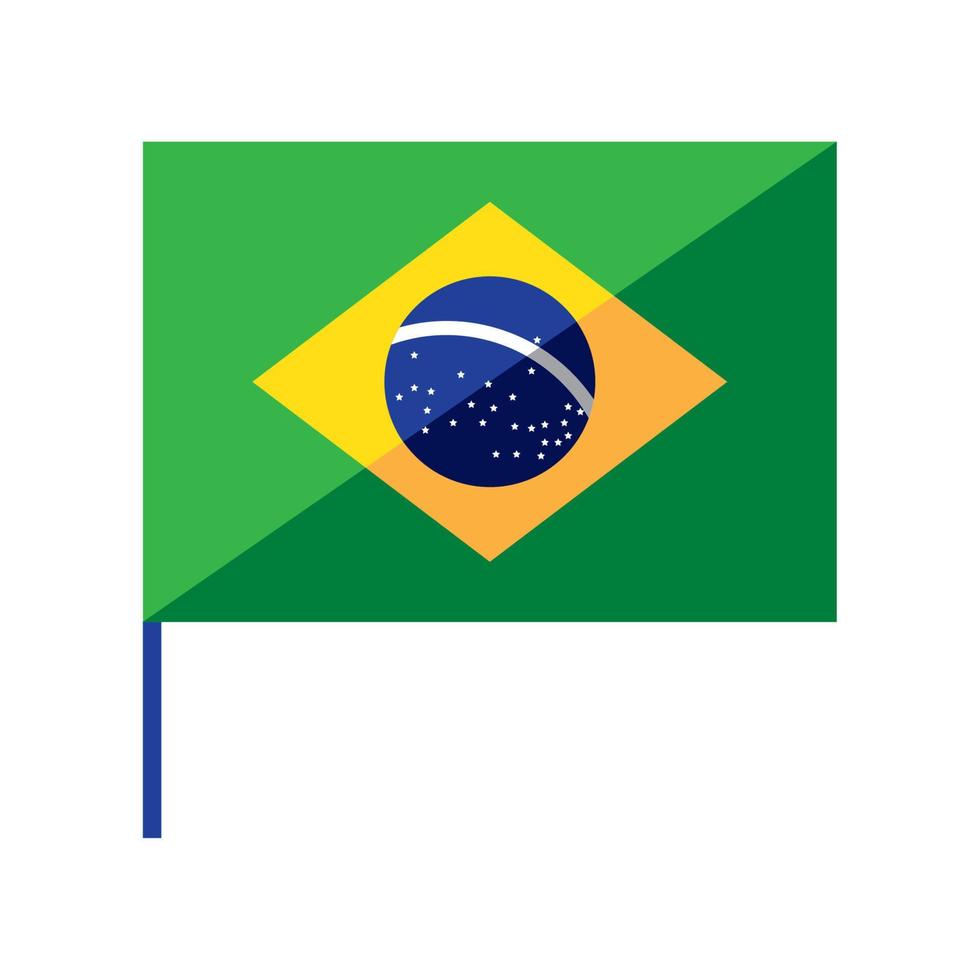 brazil flag nation vector