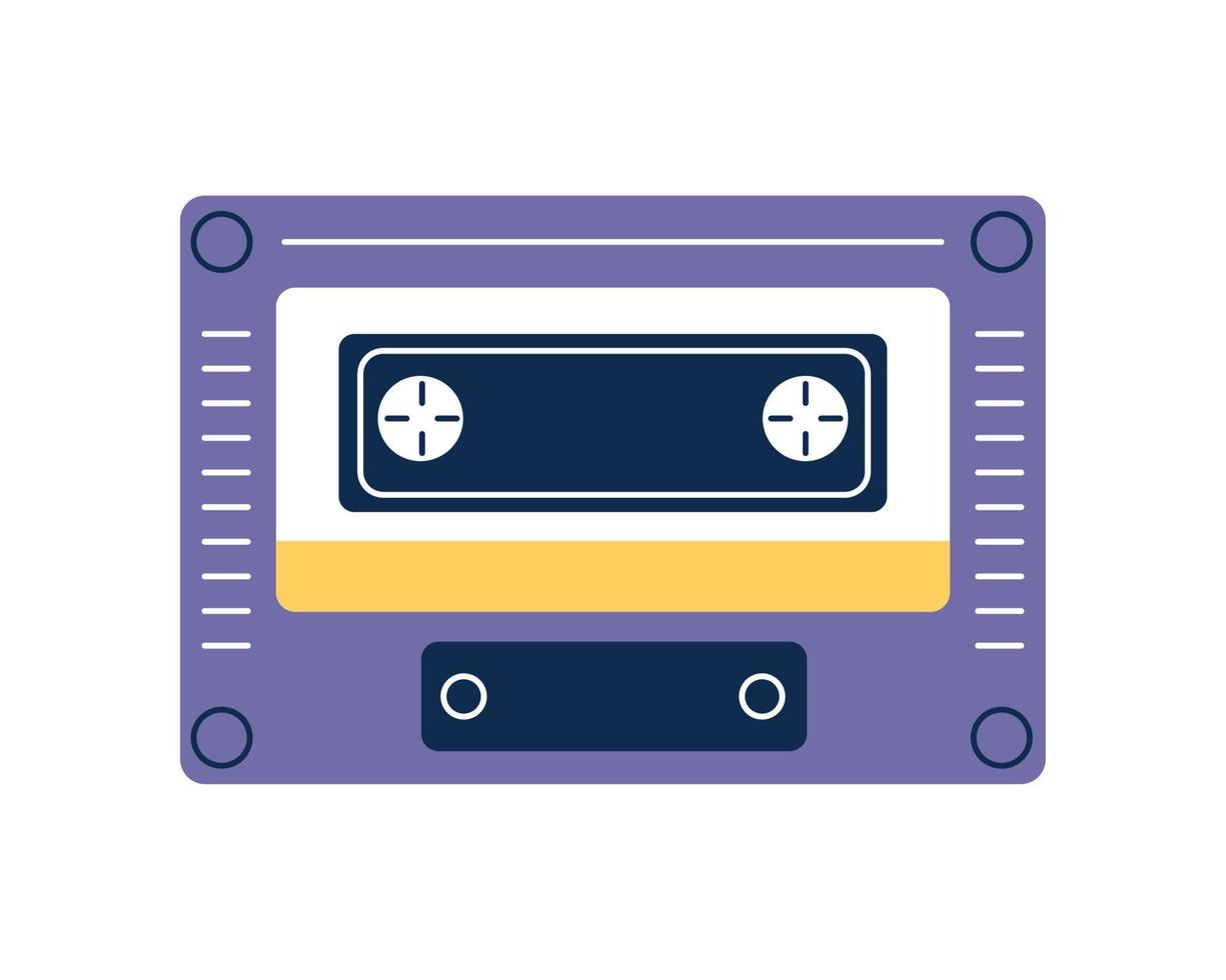 retro cassette music vector