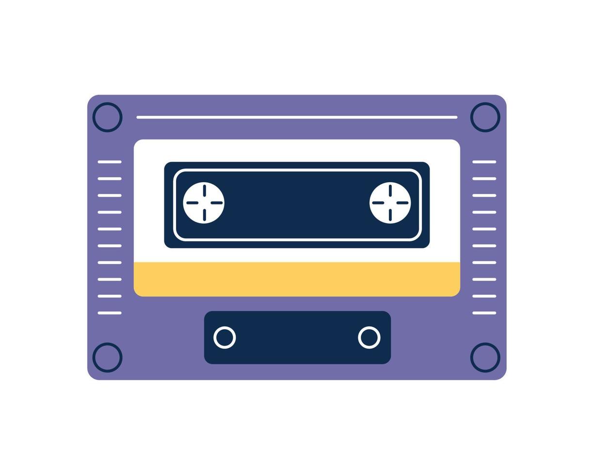 música de casete retro vector