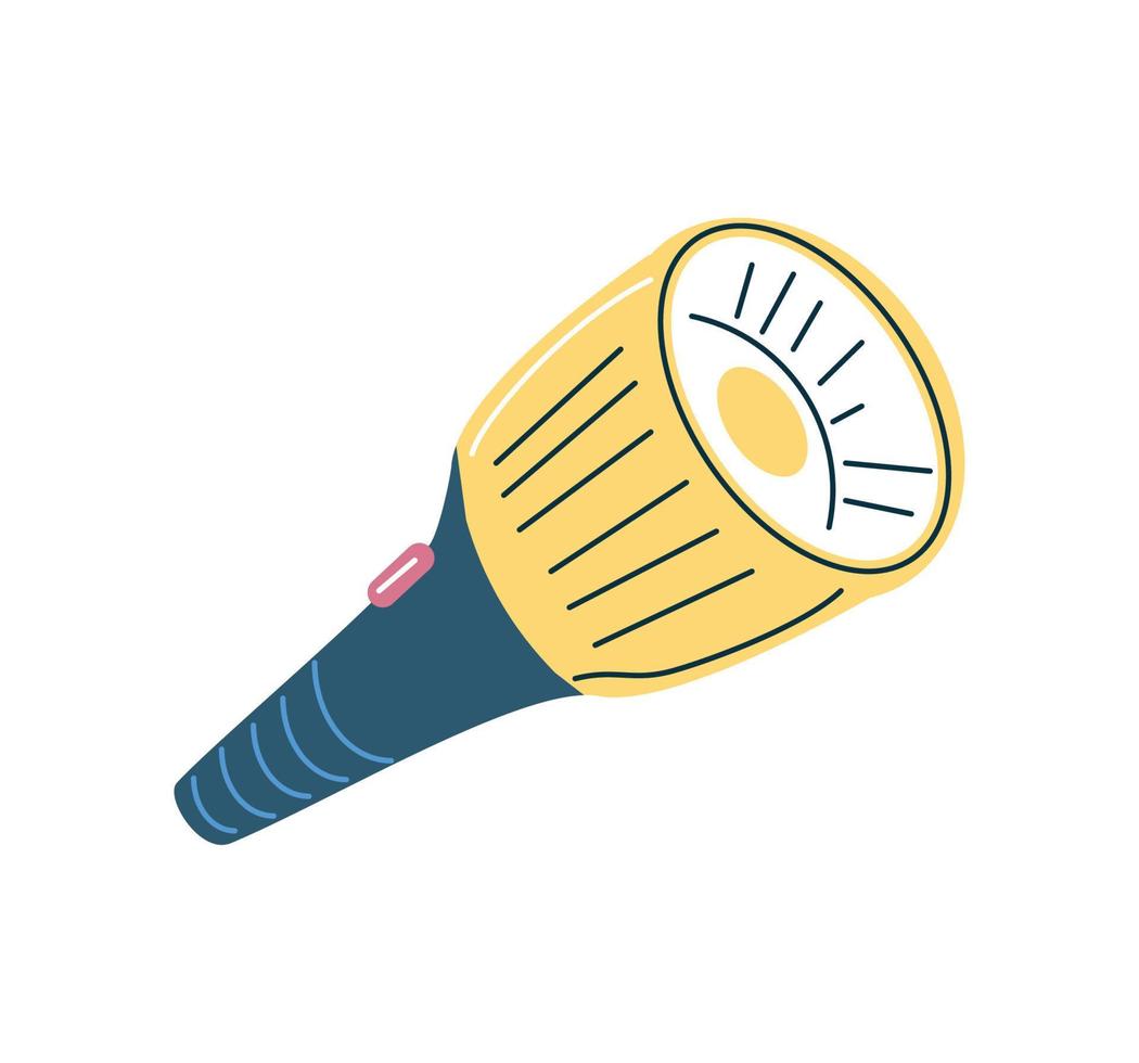 flashlight equipment icon vector