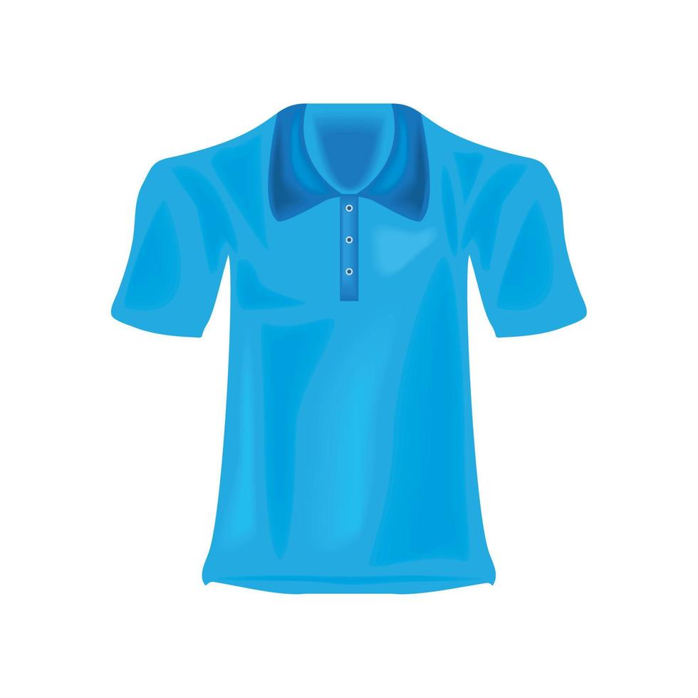 blue shirt realistic vector