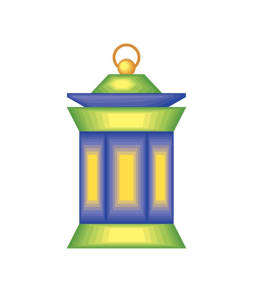 arabic lantern icon vector