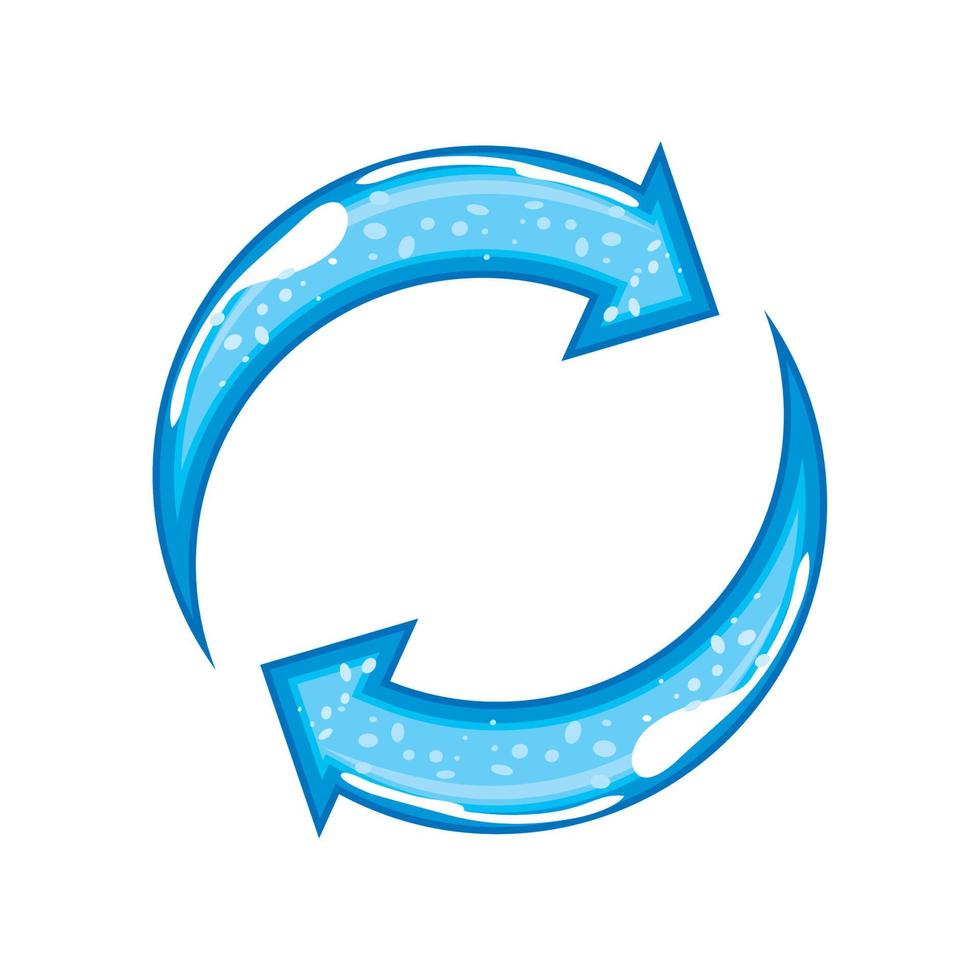 water shape arrows vector
