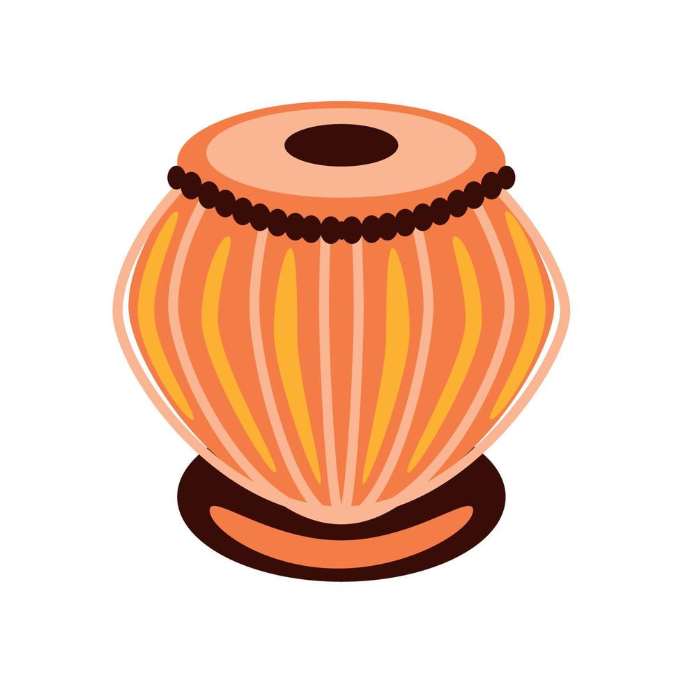 instrumento de percusión india vector