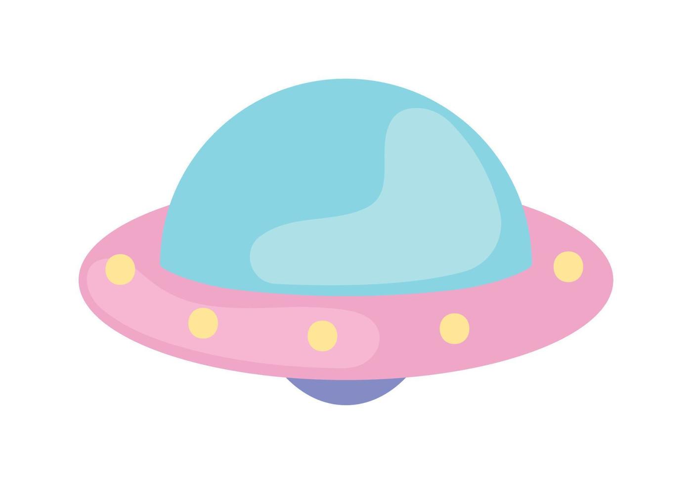 space ufo cartoon vector