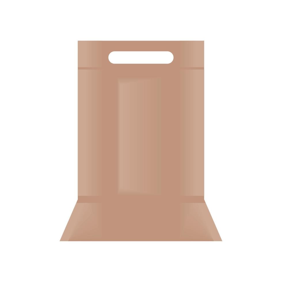 paper bag isolated vector