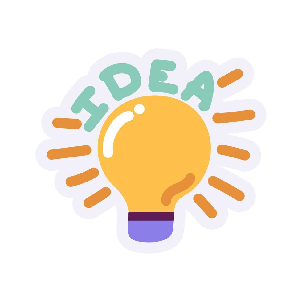 light bulb idea vector