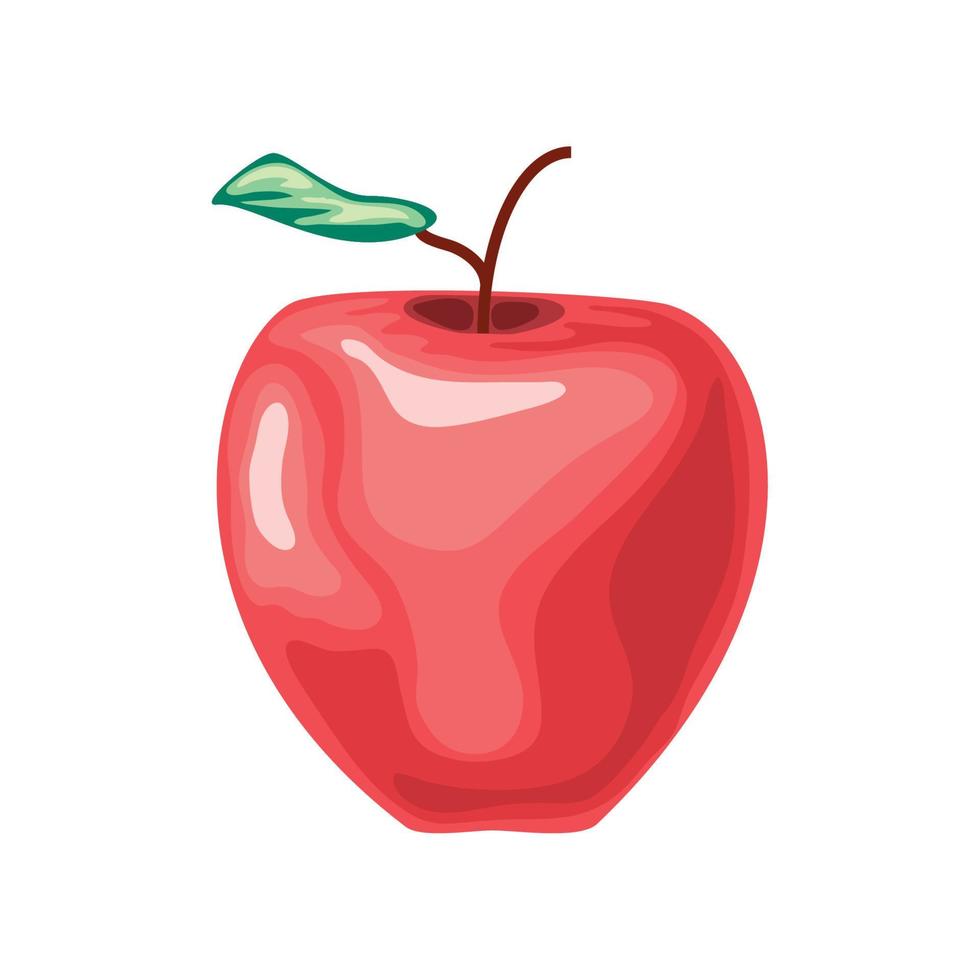 fruta de manzana fresca vector