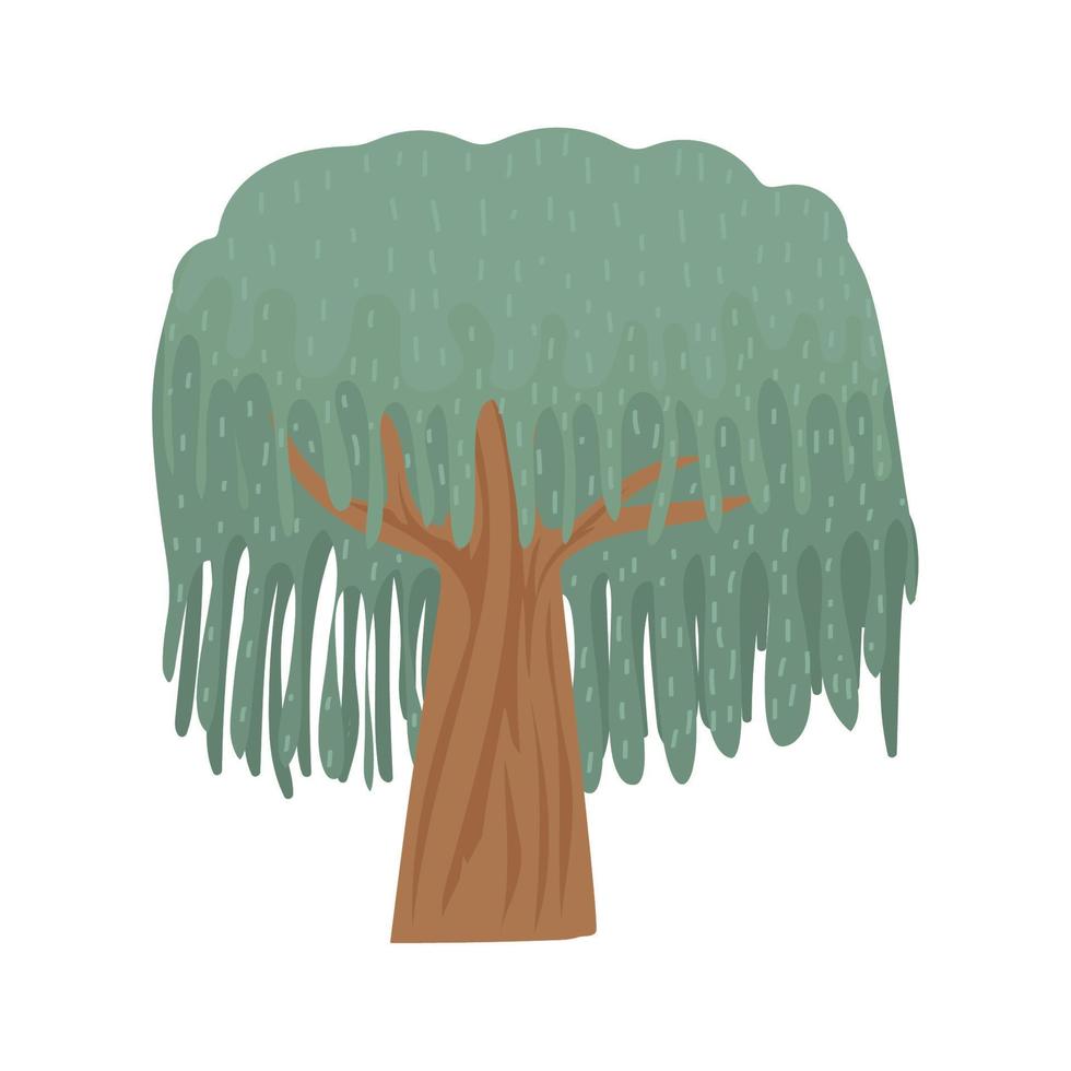 icono de árbol verde vector