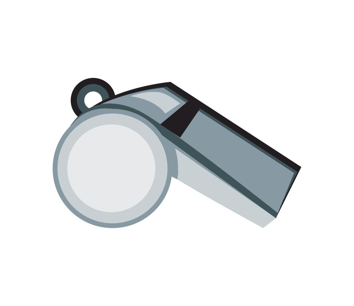 whistle icon flat vector