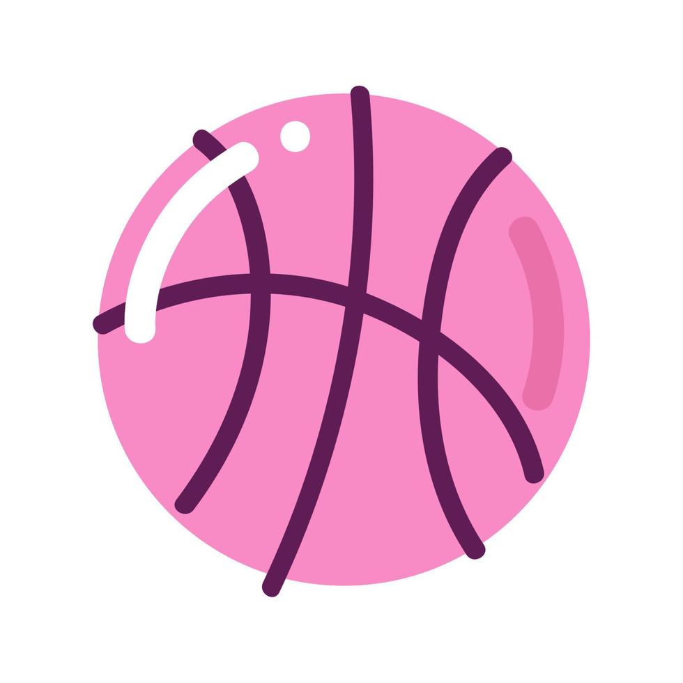 dibujos animados de pelota de baloncesto vector