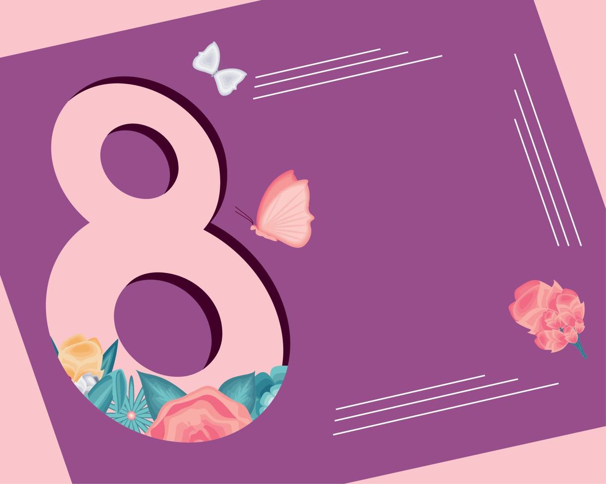 womens day celebration card vector