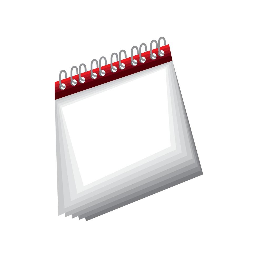 icono de calendario plano vector