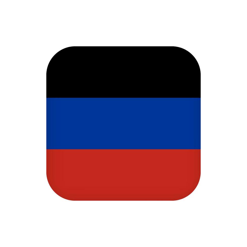 Donetsk Republic flag, official colors. Vector illustration.