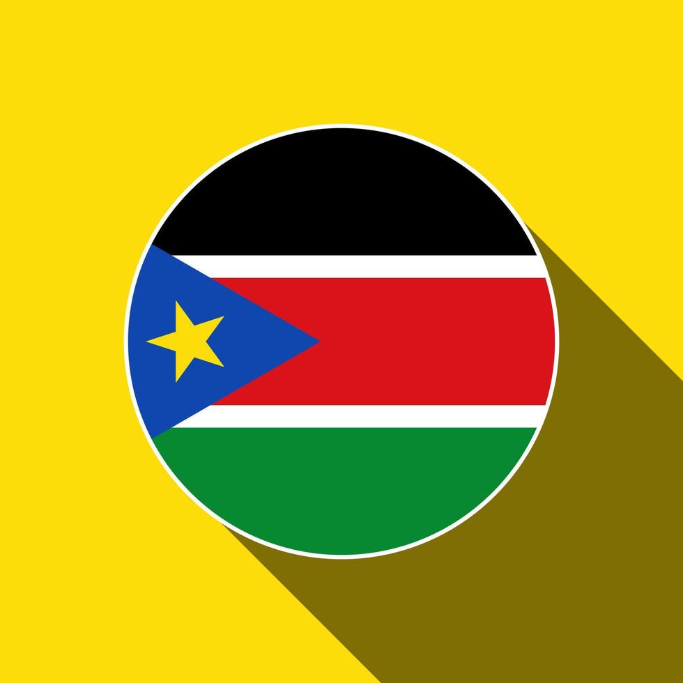 Country South Sudan. South Sudan flag. Vector illustration.