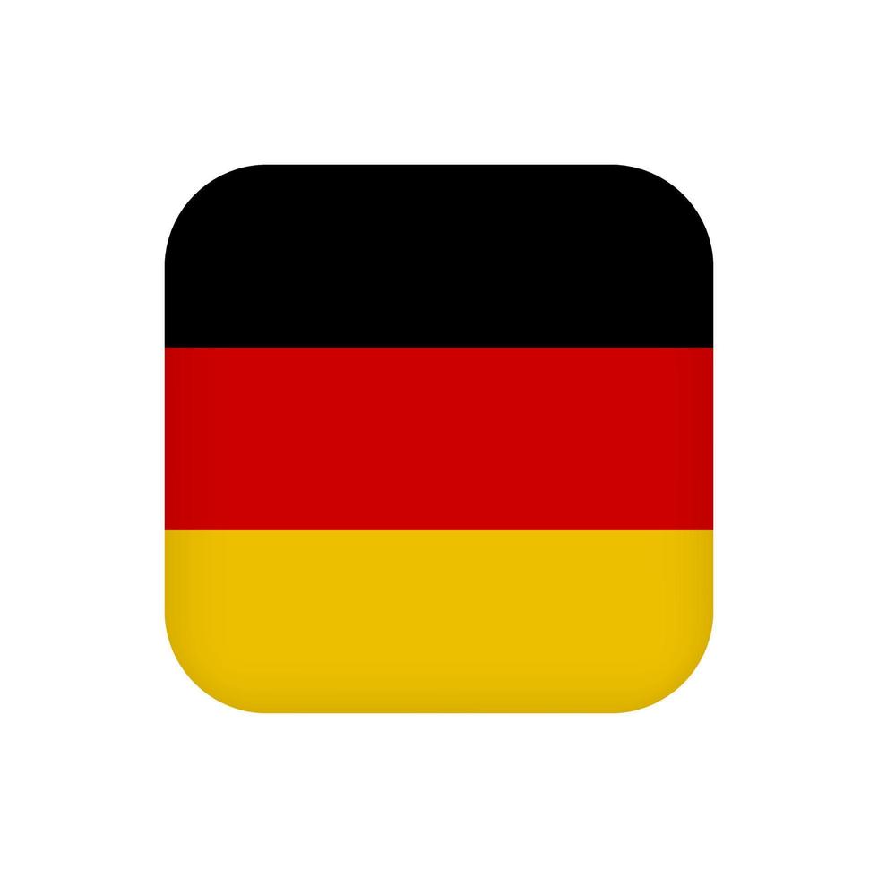 bandera de alemania, colores oficiales. ilustración vectorial vector