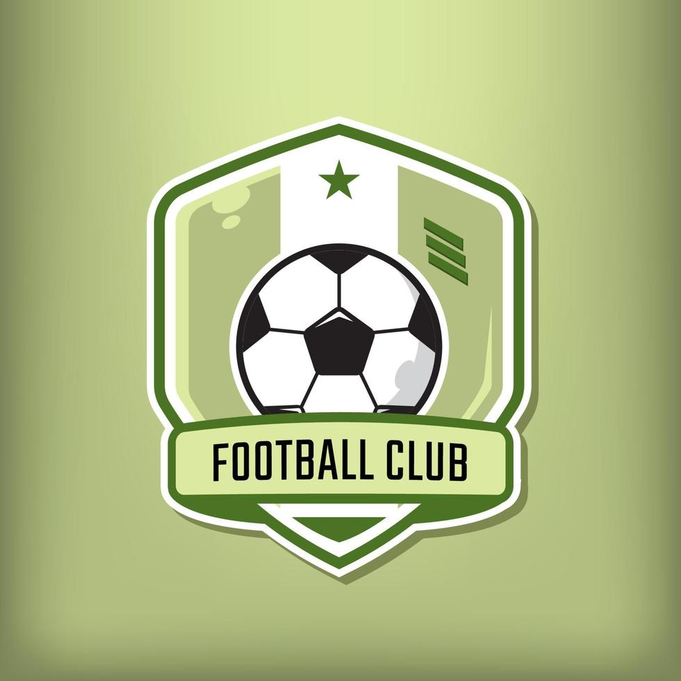 logotipo moderno de deportes de fútbol vector