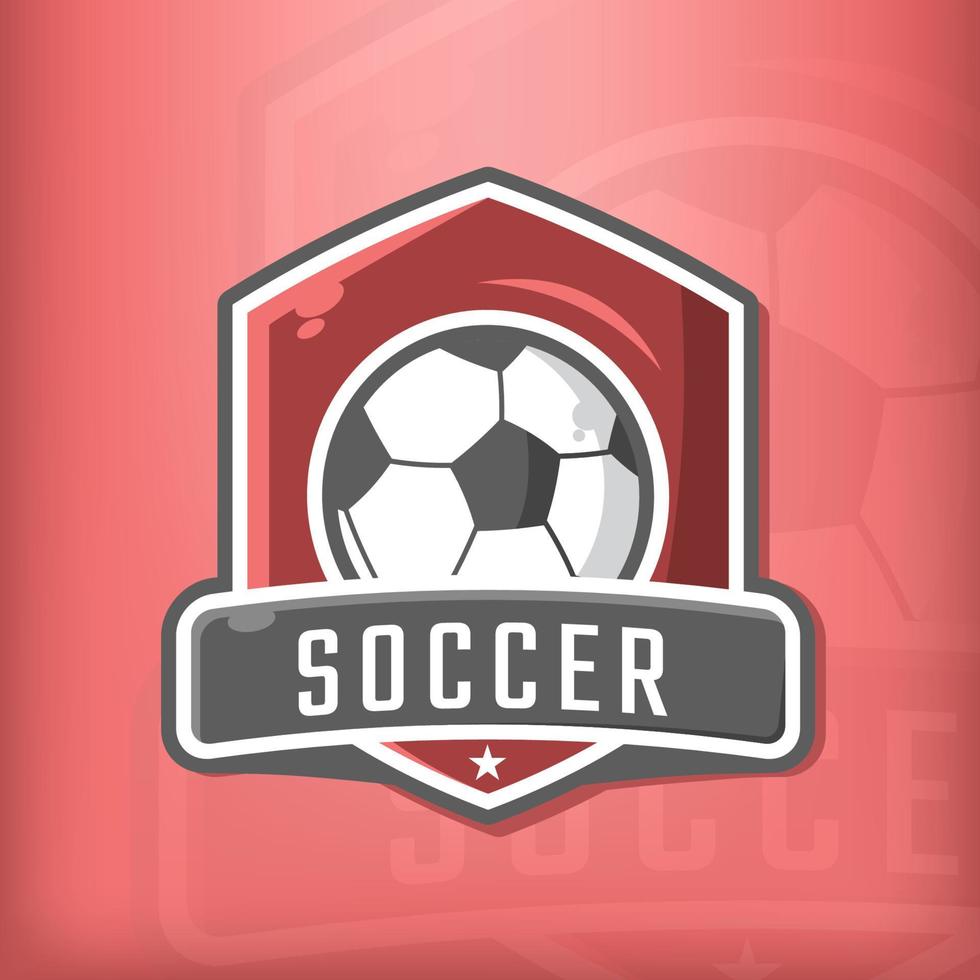 Modern and simple football logo design vector