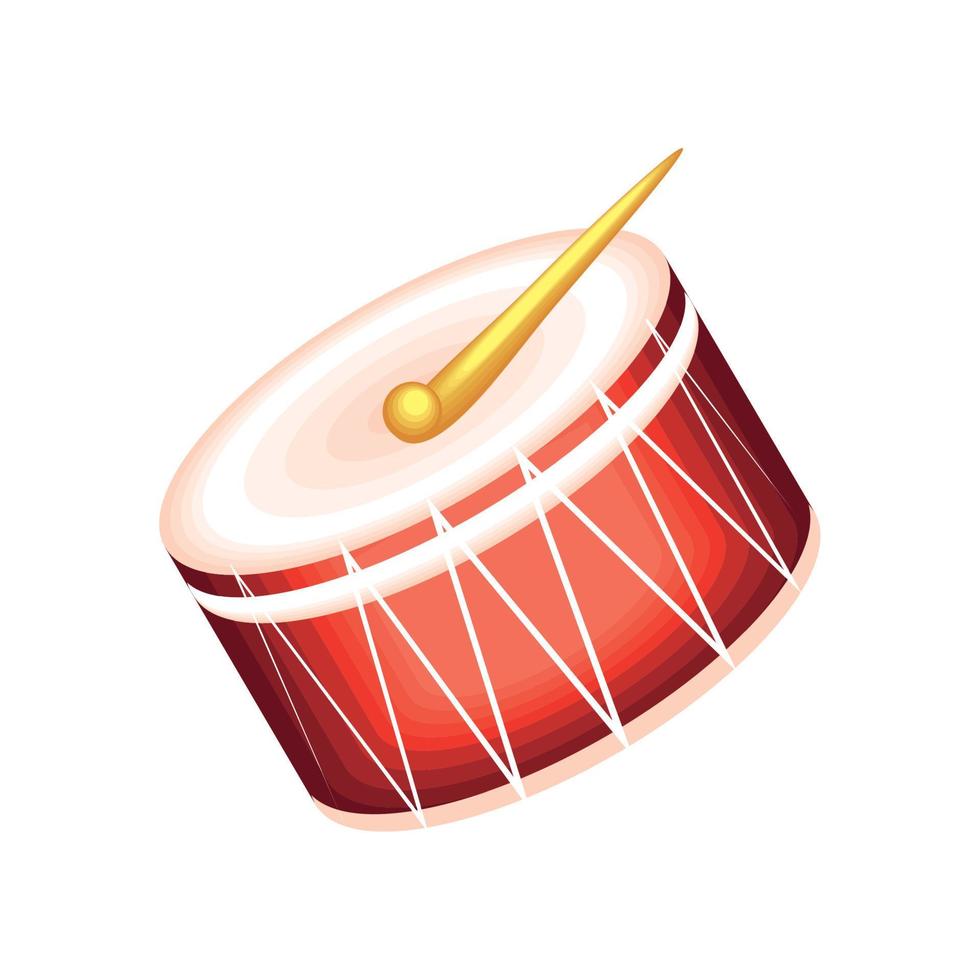 drum and stick icon vector