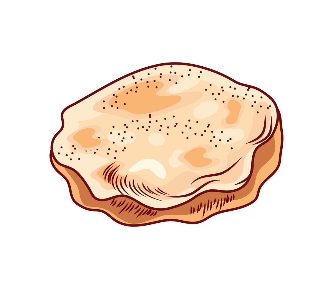 icono de pan de centeno vector