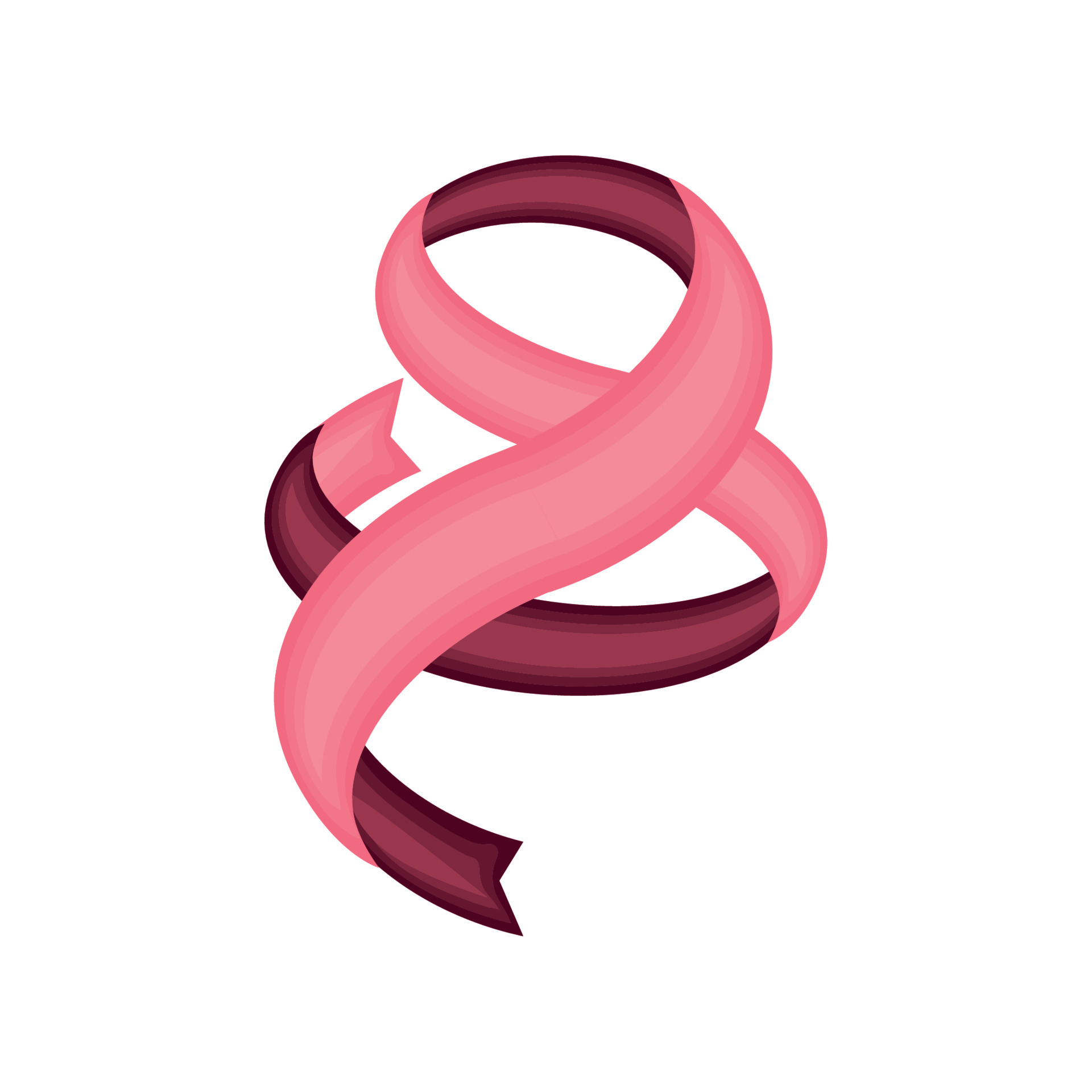 pink ribbon decoration 10421350 Vector Art at Vecteezy
