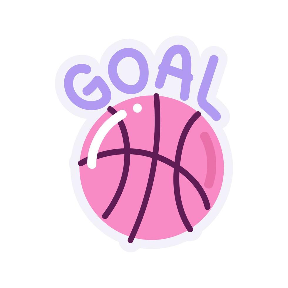 basketball ball goal vector