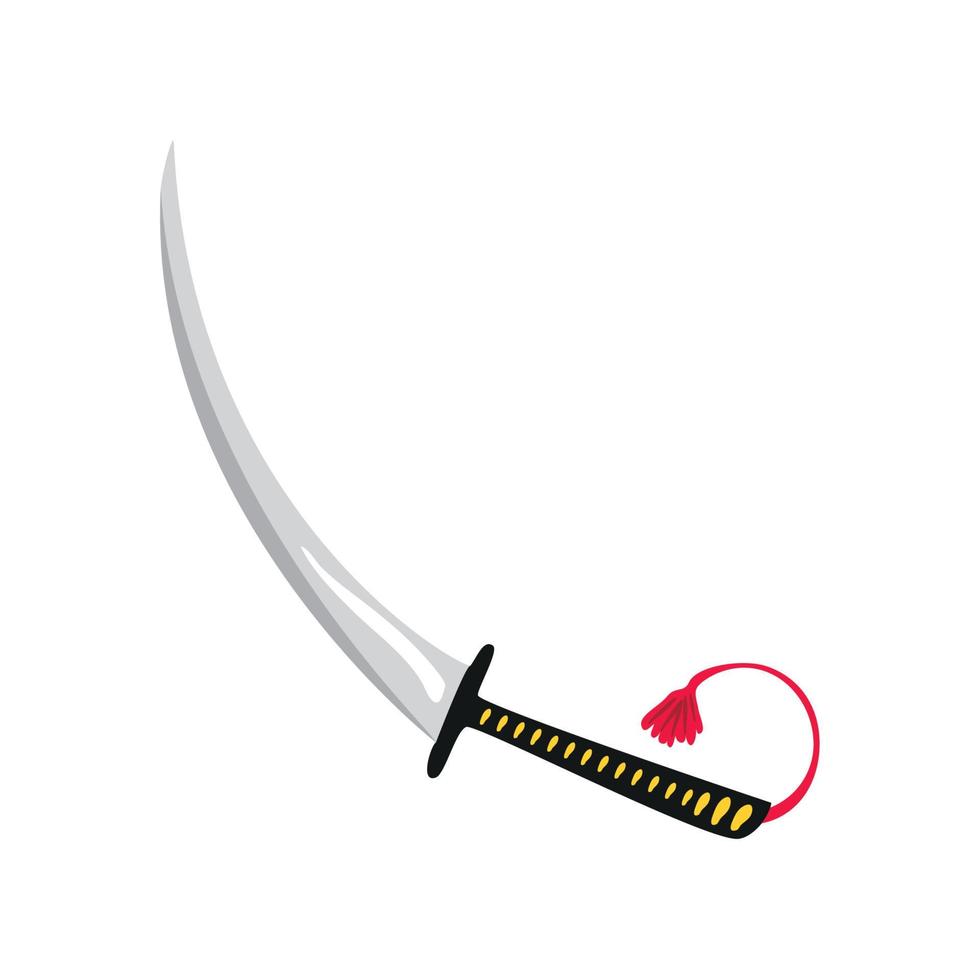 icono de espada japonesa vector