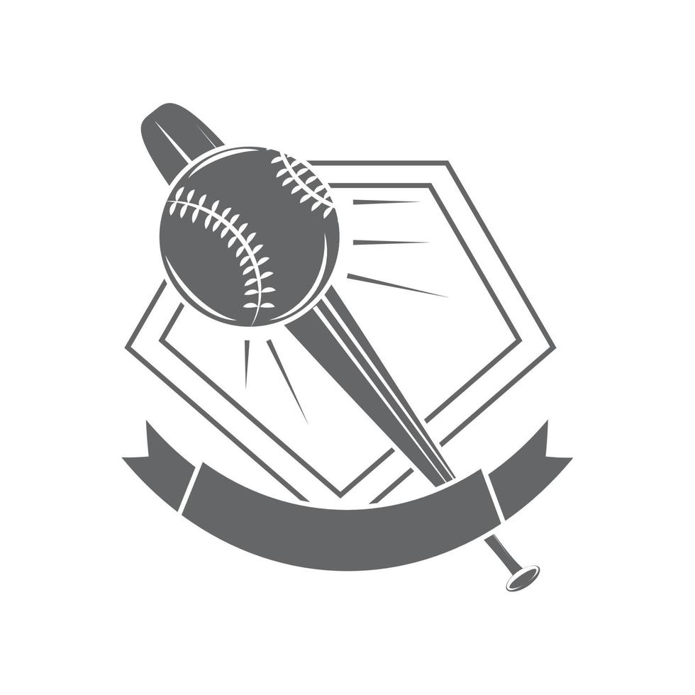 baseball sport label vector