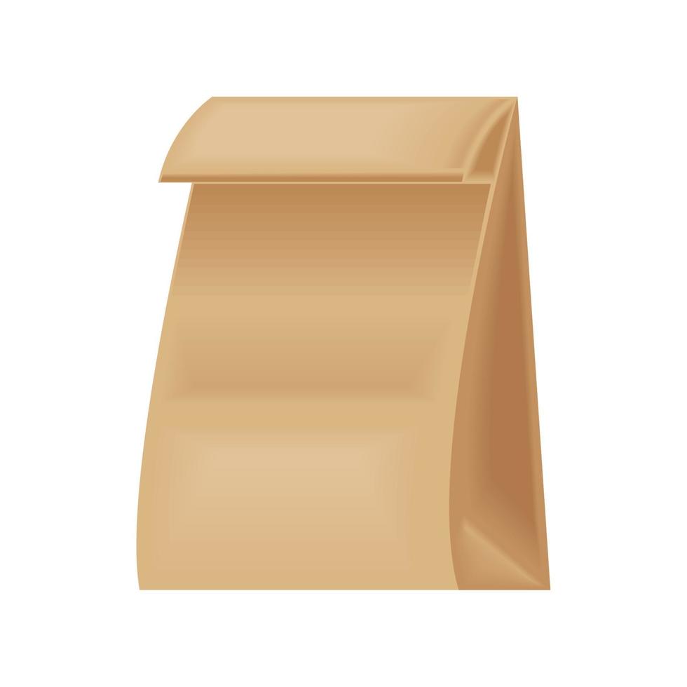 paper bag for purchases vector