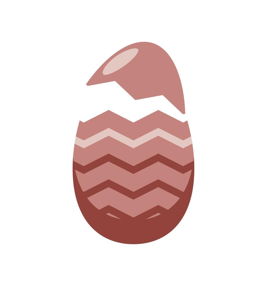 huevo de pascua roto vector