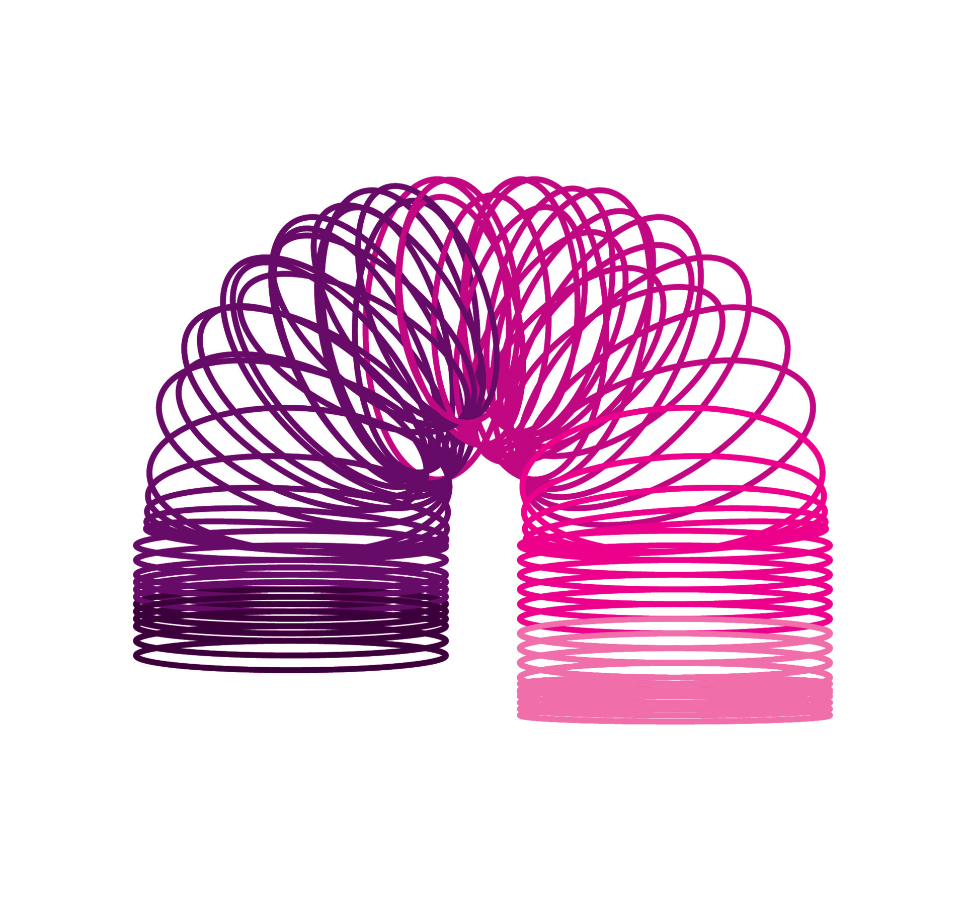 spiral spring toy 10421420 Vector Art at Vecteezy