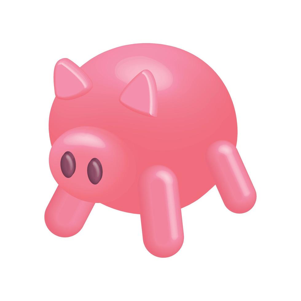 piggy bank icon vector