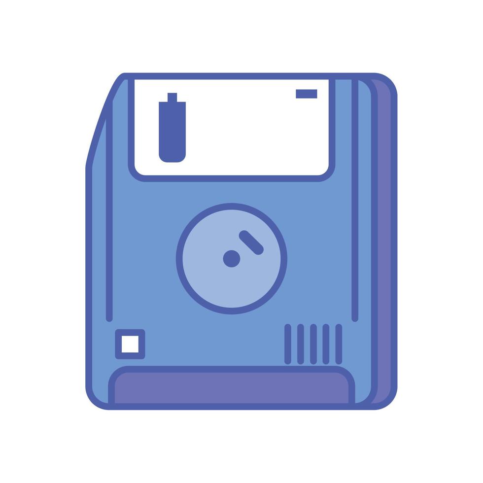 tecnología retro del disquete vector