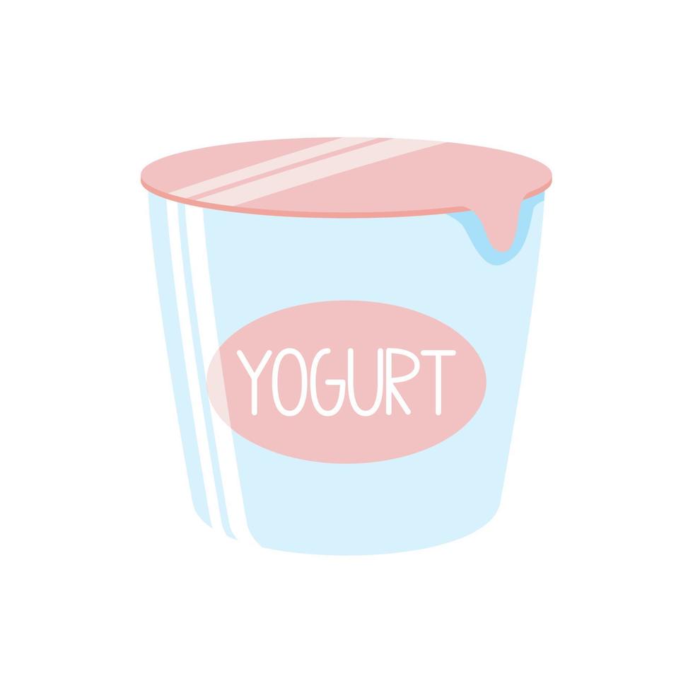 producto de leche de yogur vector