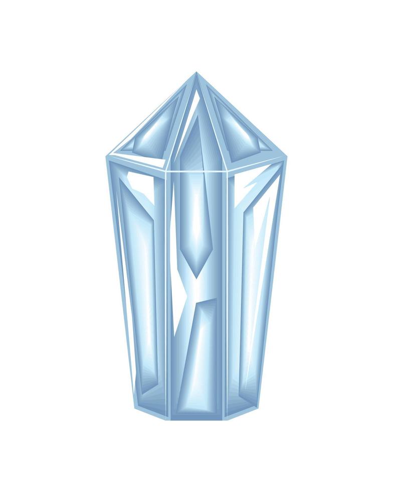 quartz healing crystal vector