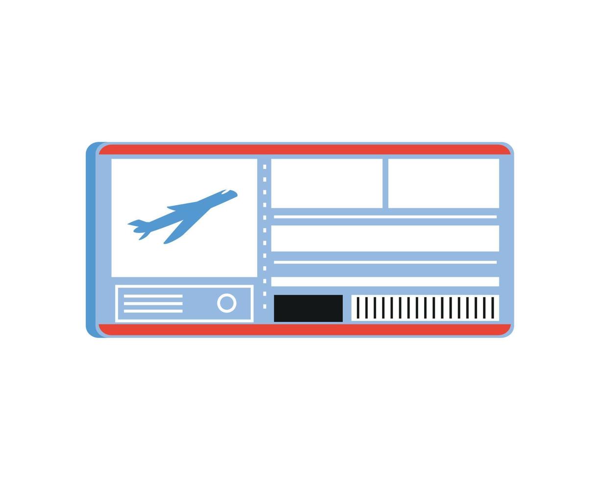 airline ticket icon vector