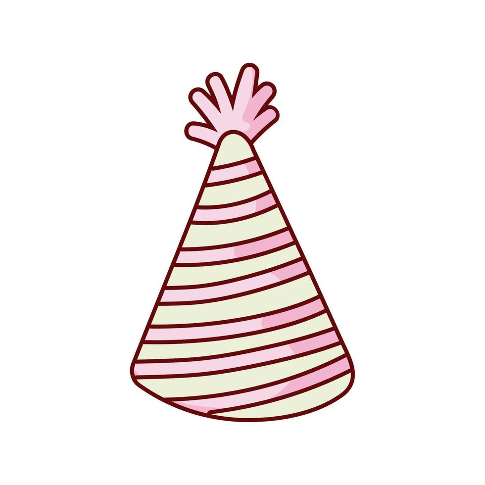 birthday hat icon vector